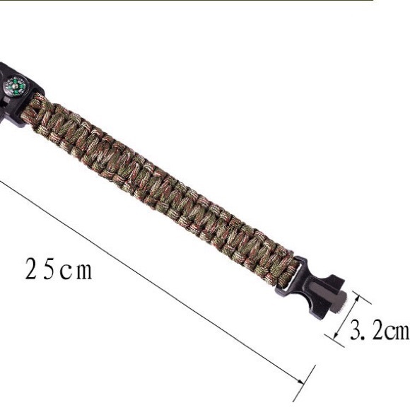 Multifunctional survival bracelet camping mountaineering adventures - Picture 9 of 9